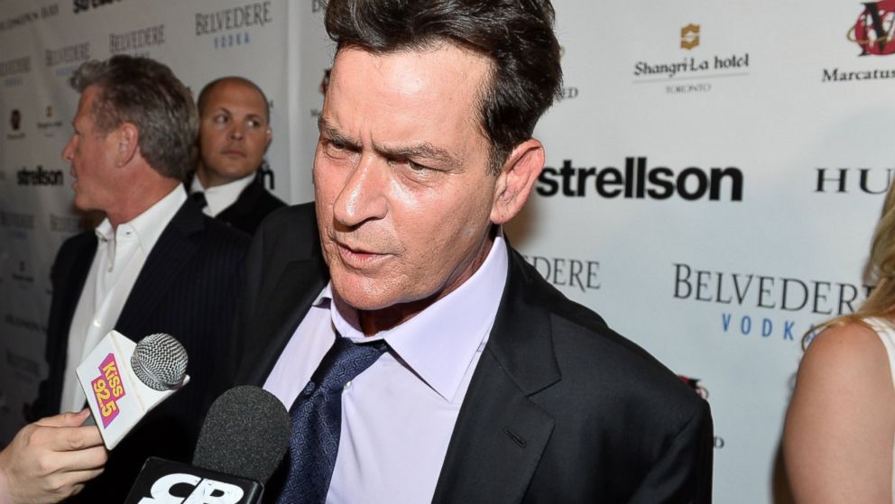 Charlie Sheen is pictured June 26, 2014, in Toronto.