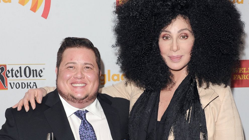 PHOTO: Chaz Bono and Cher at the GLAAD Media Awards in Los Angeles, Calif., April 21, 2012.
