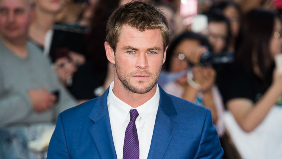 Chris Hemsworth is pictured on April 21, 2015 in London.