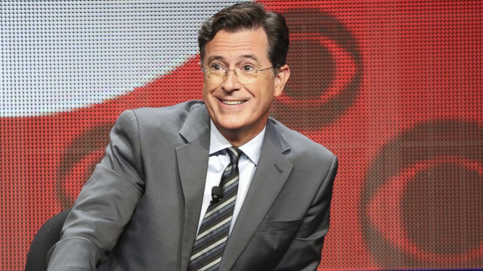 Stephen Colbert is pictured on Aug. 10, 2015 in Los Angeles.
