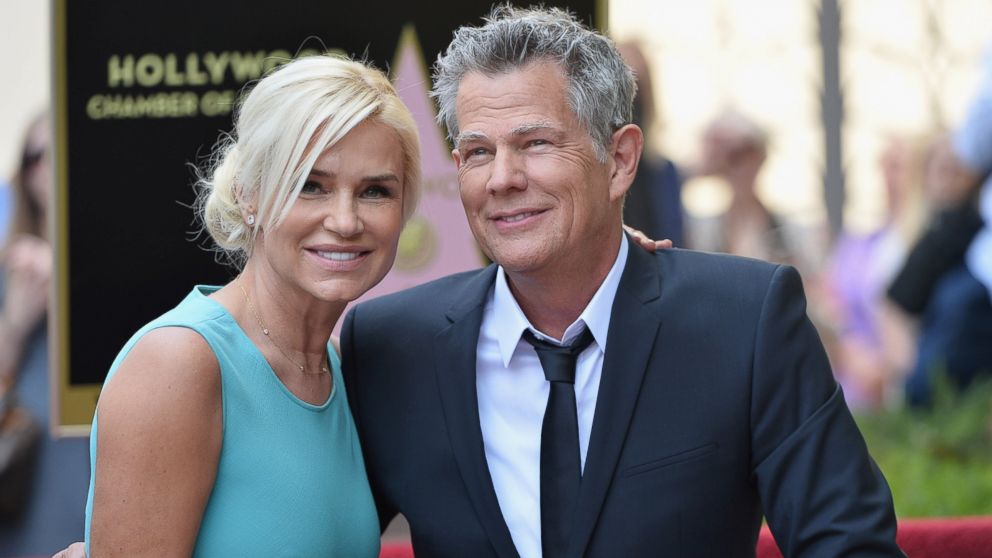 Yolanda Hadid Foster and David Foster attend a ceremony honoring him with the 2,499th star on the Hollywood Walk of Fame, May 31, 2013 in Hollywood, Calif. 