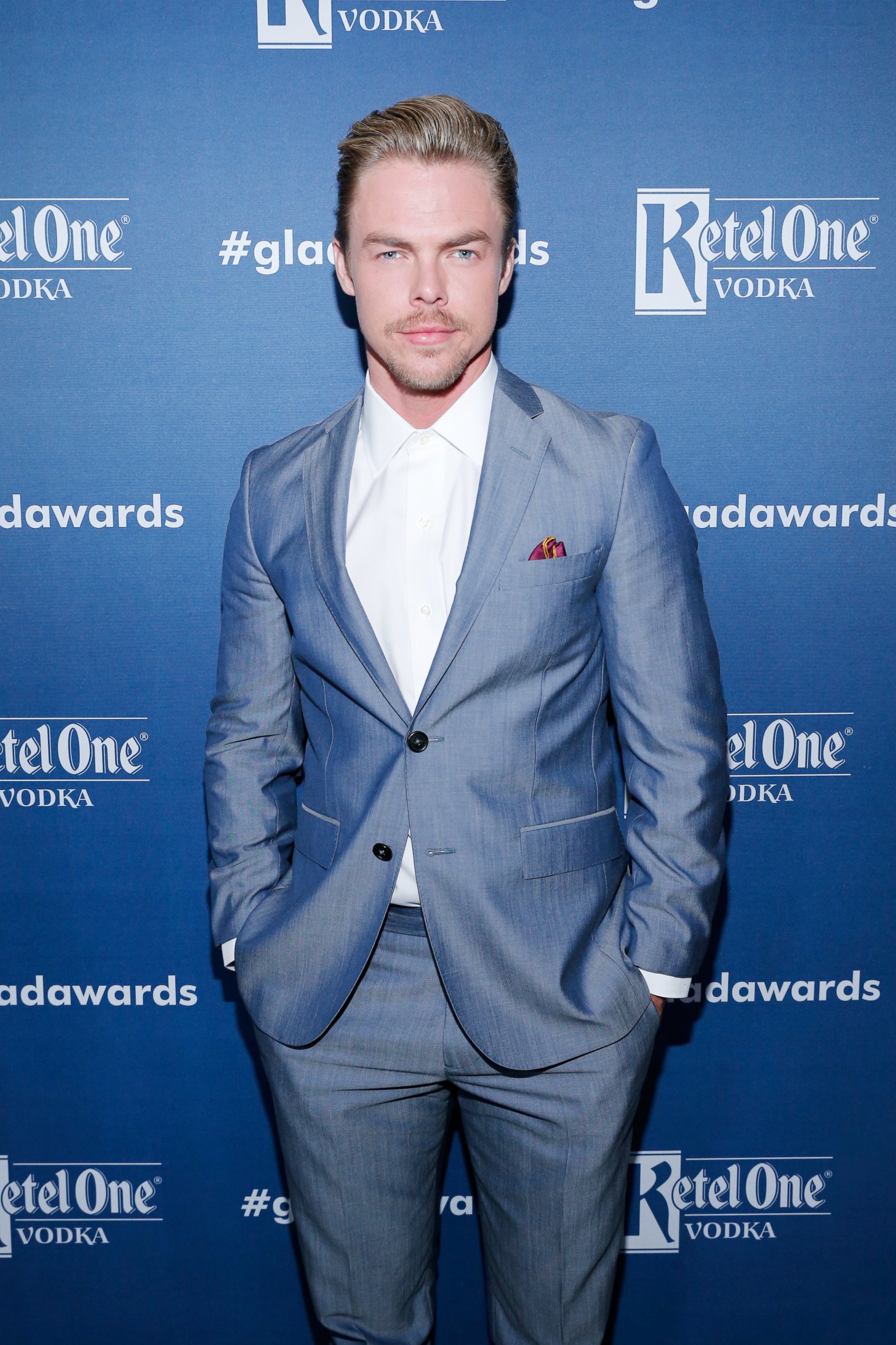 PHOTO: Derek Hough attends the 27th Annual GLAAD Media Awards hosted by Ketel One Vodka at the Beverly Hilton, April 2, 2016 in Beverly Hills, Calif.  