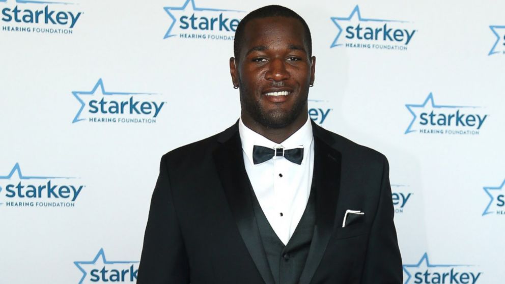 Derrick Coleman walks the red carpet at the 2014 Starkey Hearing Foundation So The World May Hear Gala on July 20, 2014 in St. Paul, Minn.