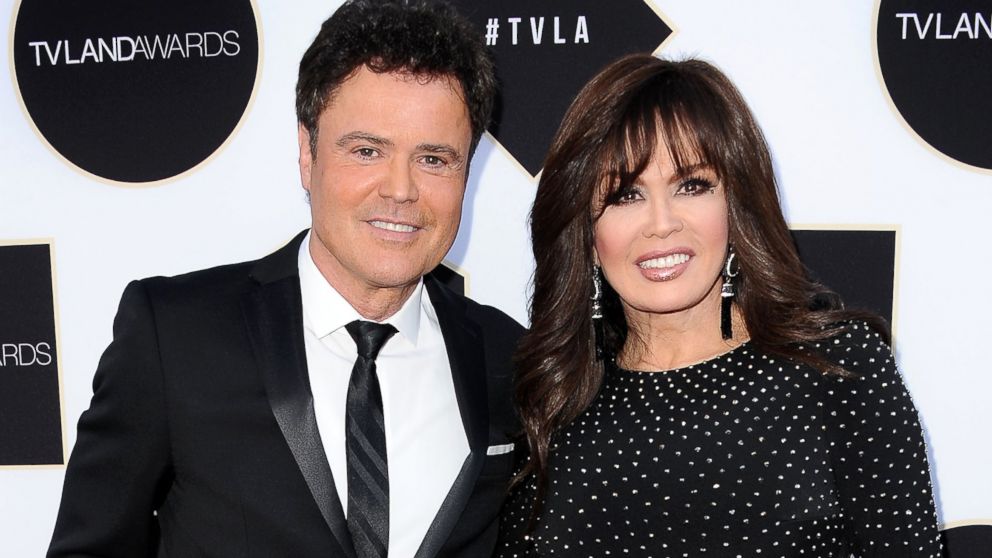 Donny Osmond and Marie Osmond attend the 2015 TV LAND Awards at Saban Theatre, April 11, 2015, in Beverly Hills, Calif.