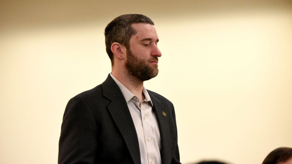 Dustin Diamond attends his arraignment at Ozaukee County Courthouse, Jan. 22, 2015, in Port Washington, Wisc.
