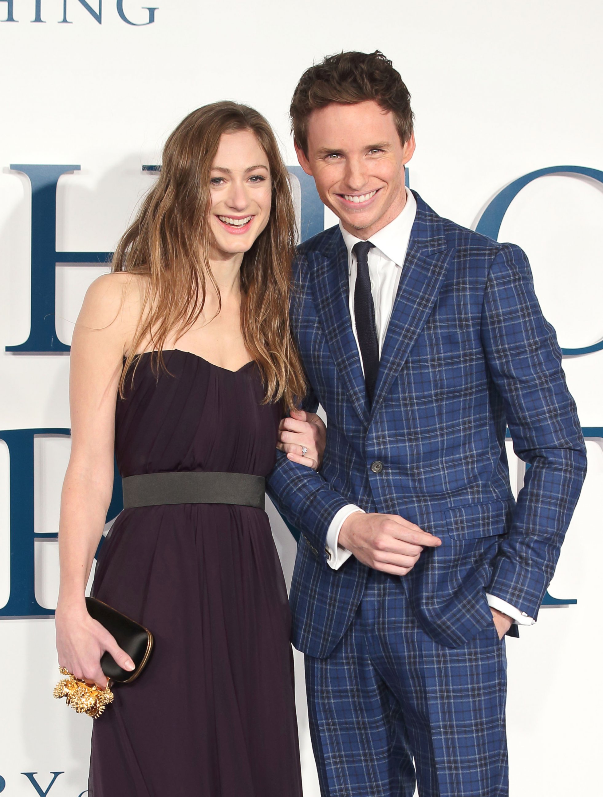 PHOTO: Hannah Bagshawe and Eddie Redmayne attend the UK Premiere of "The Theory Of Everything" at Odeon Leicester Square, Dec. 9, 2014 in London. 