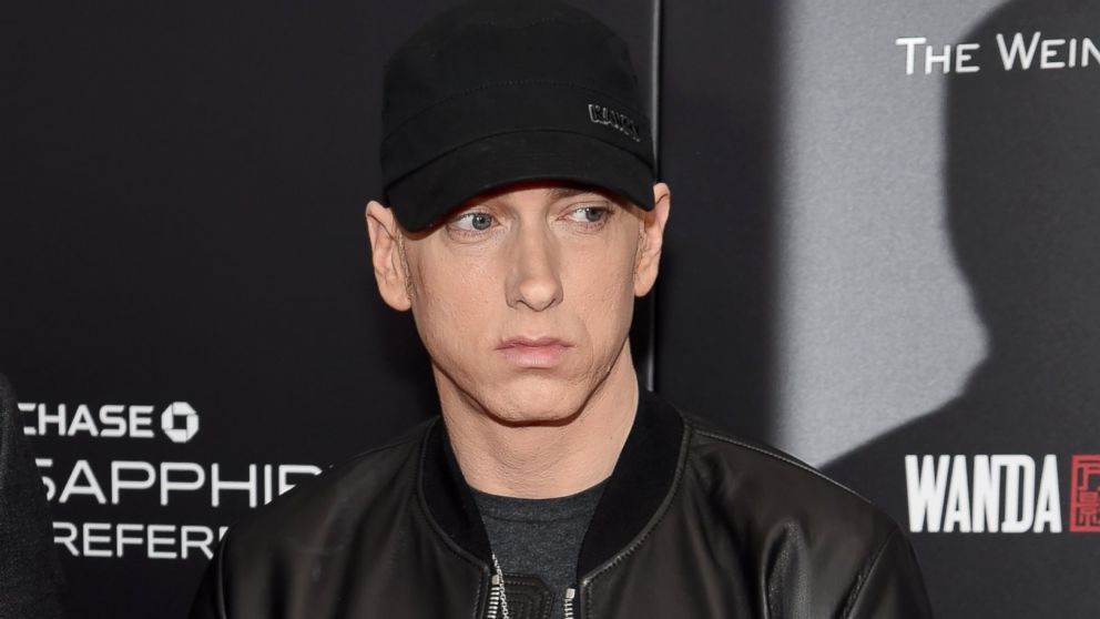 PHOTO: Rapper Eminem attends the New York premiere of "Southpaw" at AMC Loews Lincoln Square in New York City, July 20, 2015. 