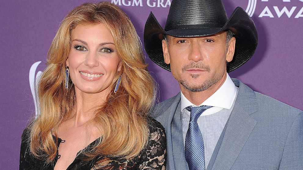 Singers/musicians Faith Hill and Tim McGraw arrive at the 48th Annual Academy of Country Music Awards at MGM Grand Garden Arena, April 7, 2013 in Las Vegas, Nev. 
