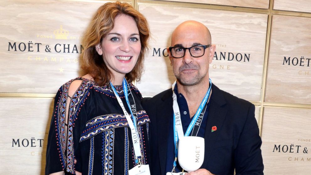 PHOTO: Felicity Blunt and Stanley Tucci at the O2 Arena, Nov. 16, 2014, in London.
