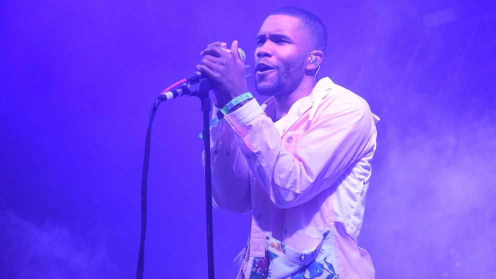 Frank Ocean performs during the 2014 Bonnaroo Music & Arts Festival on June 14, 2014, in Manchester, Tennessee. 