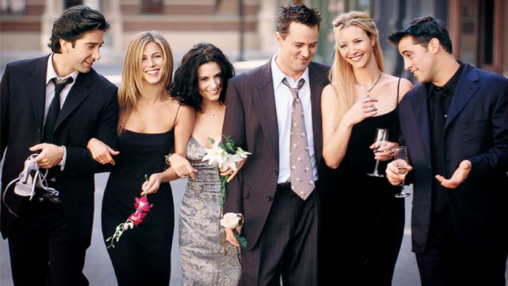 Cast Members Of NBC's Comedy Series "Friends." 