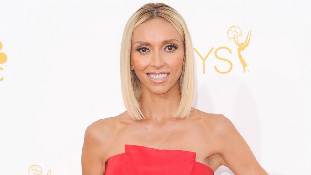Giuliana Rancic arrives at the 66th Annual Primetime Emmy Awards at Nokia Theatre L.A. Live, Aug. 25, 2014, in Los Angeles.