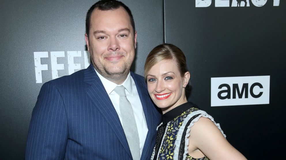 Michael Gladis and Beth Behrs attend the New York Screening of "Feed The Beast" at Angelika Film Center, May 23, 2016, in New York City.
