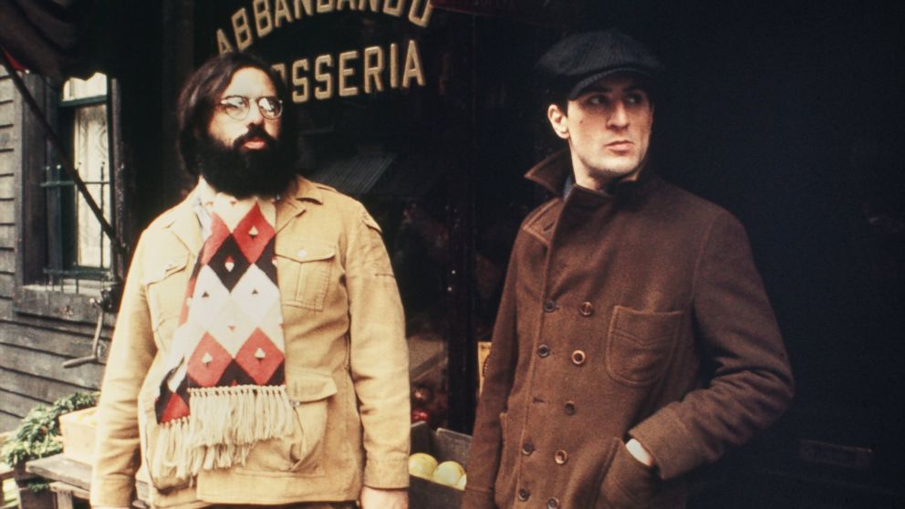 PHOTO: Director Francis Ford Coppola guides Robert De Niro in a scene in The Godfather Part II in 1974 in New York. 