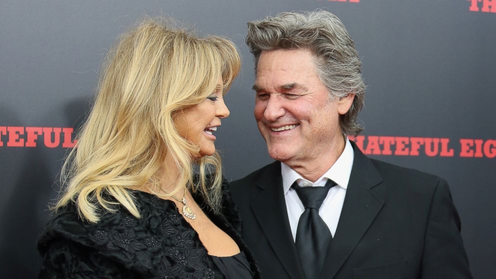 Actors Goldie Hawn and Kurt Russell attend the The New York Premiere Of "The Hateful Eight" on Dec. 14, 2015 in New York.