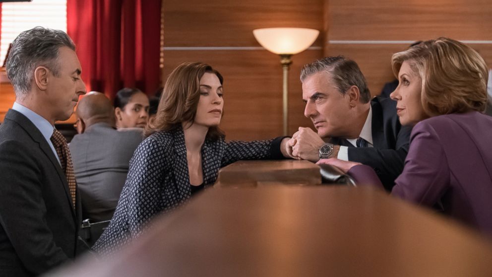Alan Cumming, Julianna Margulies Chris Noth and Christine Baranski are seen here in an episode of "The Good Wife." 