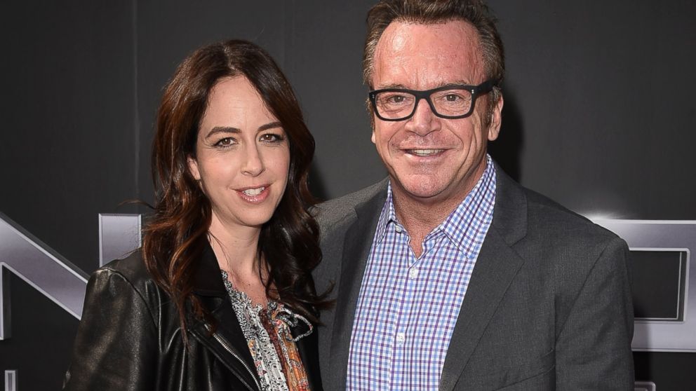 PHOTO: Ashley Groussman and actor Tom Arnold arrive at  the premiere of Paramount Pictures' "Terminator Genisys" at the Dolby Theatre, June 28, 2015, in Hollywood, Calif.