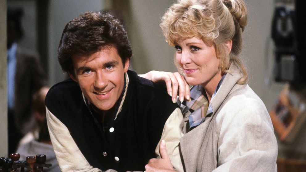 Alan Thicke and Joanna Kerns are seen in a scene from "Growing Pains."