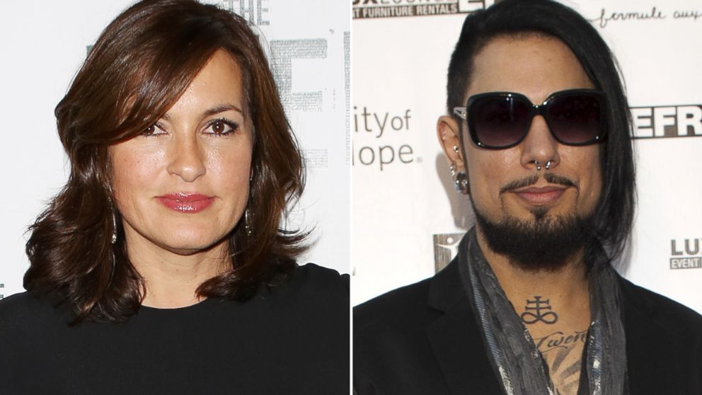 Mariska Hargitay attends the Broadway Opening Performance of 'The River' at Circle in the Square Theatre, Nov. 16, 2014, in New York City. Dave Navarro arrives at SUE WONG Spring 2015 "Fairies & Sirens" Fashion Show, Oct. 15, 2014, in Los Angeles.