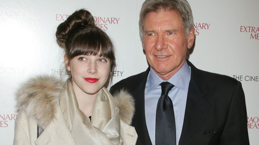 Georgia Ford and actor Harrison Ford  attend the Cinema Society with John & Aileen Crowley screening of "Extraordinary Measures" at the School of Visual Arts Theater, Jan. 21, 2010 in New York.  
