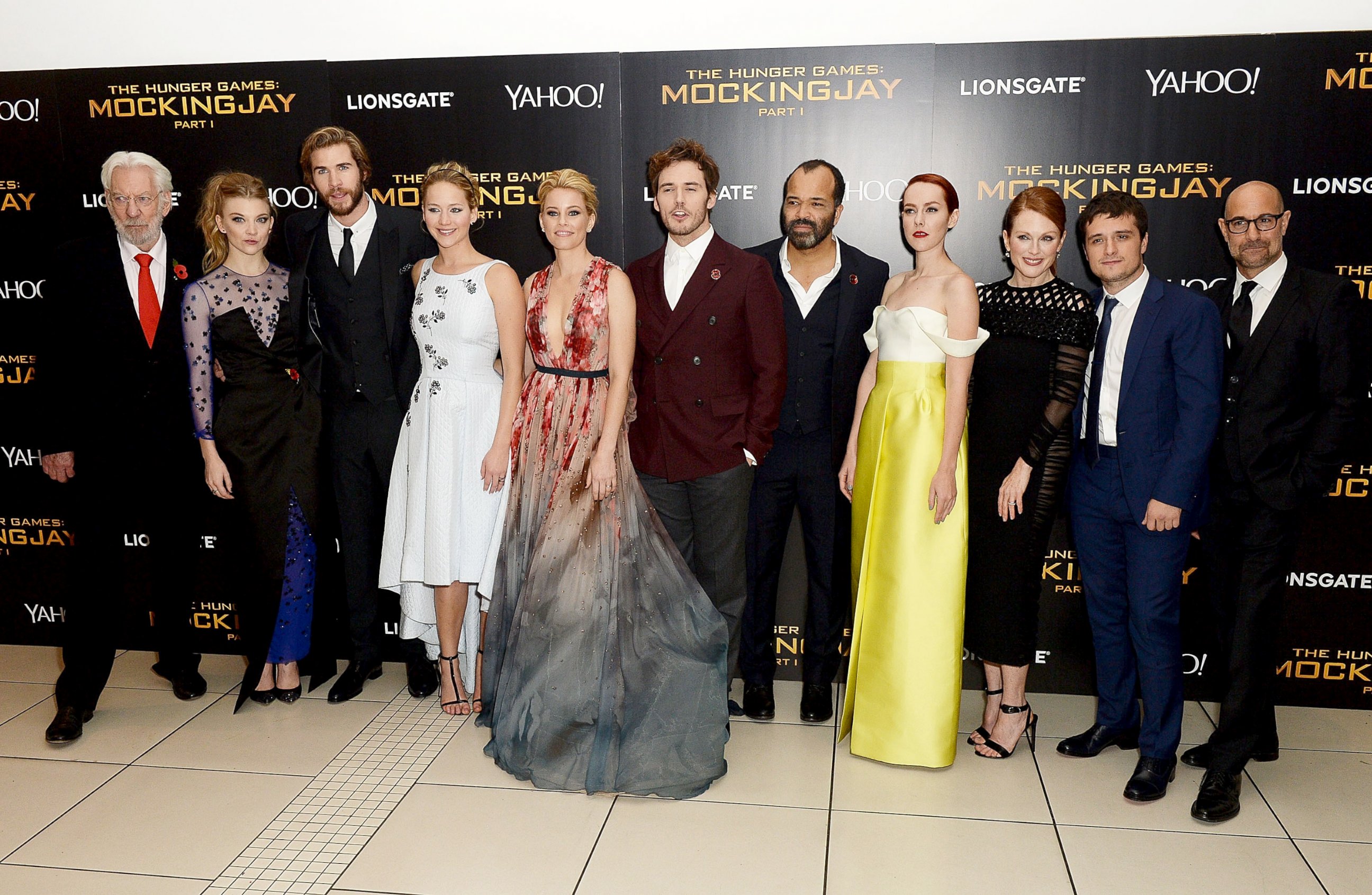 PHOTO: The Hunger Games cast attend the World Premiere of "The Hunger Games: Mockingjay Part 1" at Odeon Leicester Square, Nov. 10, 2014 in London.