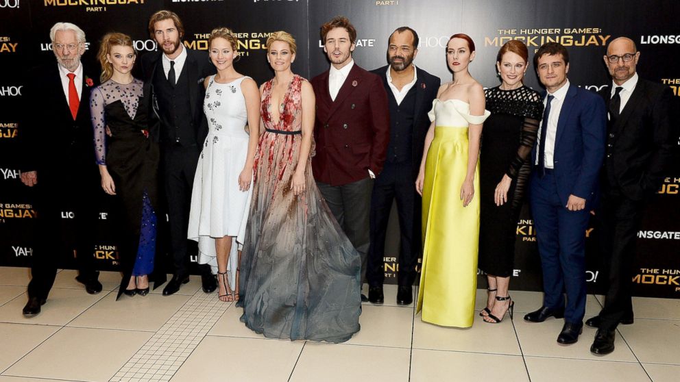 PHOTO: The Hunger Games cast attend the World Premiere of "The Hunger Games: Mockingjay Part 1" at Odeon Leicester Square, Nov. 10, 2014 in London.