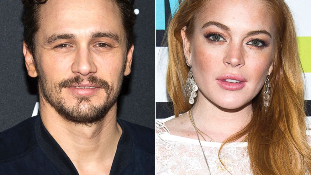 James Franco is seen in Brooklyn, New York, April 29, 2014 | Lindsay Lohan is seen at "Watch What Happens Live," April 17, 2014.