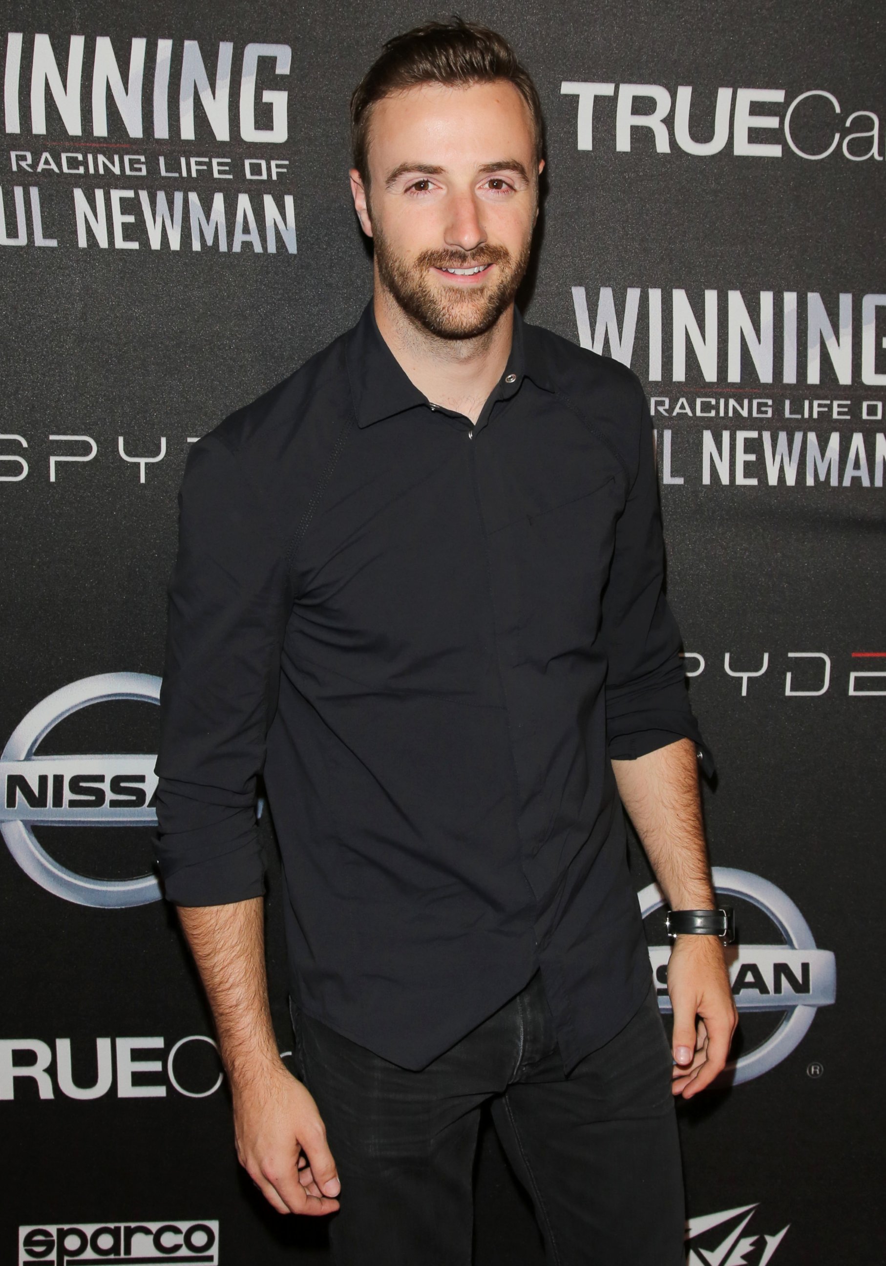 PHOTO: Race car driver James Hinchcliffe attends the screening of "WINNING: The Racing Life Of Paul Newman" at the El Capitan Theatre, April 16, 2015, in Hollywood, California.
