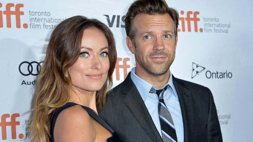 Olivia Wilde and Jason Sudeikis attend the "Rush" premiere during the 2013 Toronto International Film Festival, Sept. 8, 2013, in Toronto.