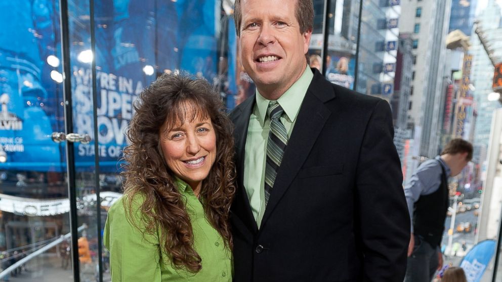 Jim Bob and Michelle Duggar visit "Extra" at H&M in Times Square, March 11, 2014, in New York.