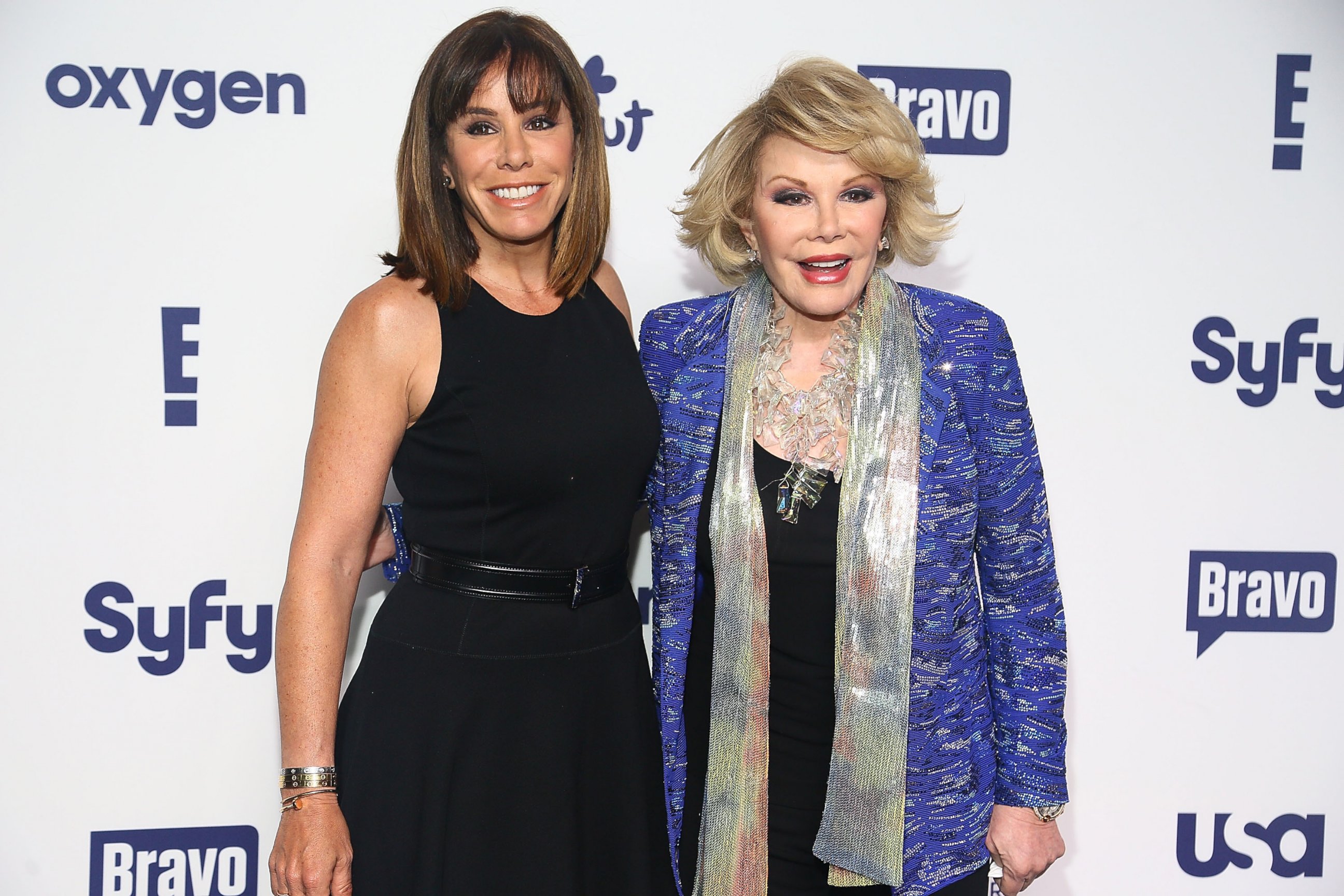 PHOTO: (L-R) Melissa Rivers and Joan Rivers attend the 2014 NBCUniversal Cable Entertainment Upfronts at The Jacob K. Javits Convention Center in this May 15, 2014, file photo in New York City. 