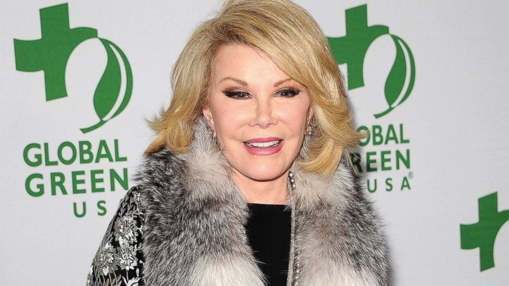 Joan Rivers attends Global Green USA's 11th Annual Pre-Oscar Party at Avalon, Feb. 26, 2014, in Hollywood, Calif.