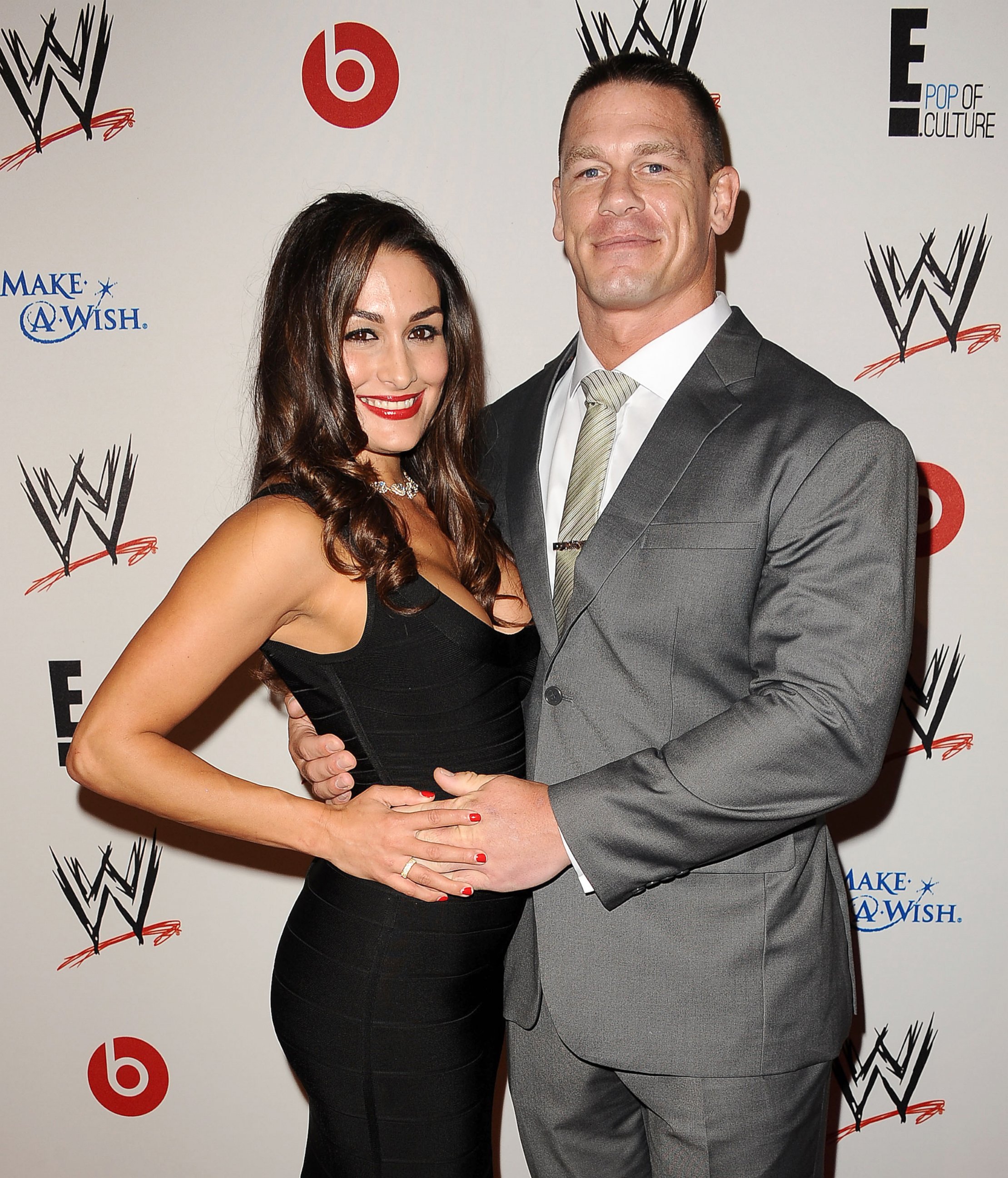 PHOTO: WWE Diva Nikki Bella and wrestler John Cena attend the WWE SummerSlam VIP party at Beverly Hills Hotel, Aug. 15, 2013, in Beverly Hills, Calif.