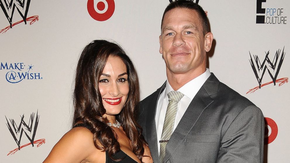 PHOTO: WWE Diva Nikki Bella and wrestler John Cena attend the WWE SummerSlam VIP party at Beverly Hills Hotel, Aug. 15, 2013, in Beverly Hills, Calif.