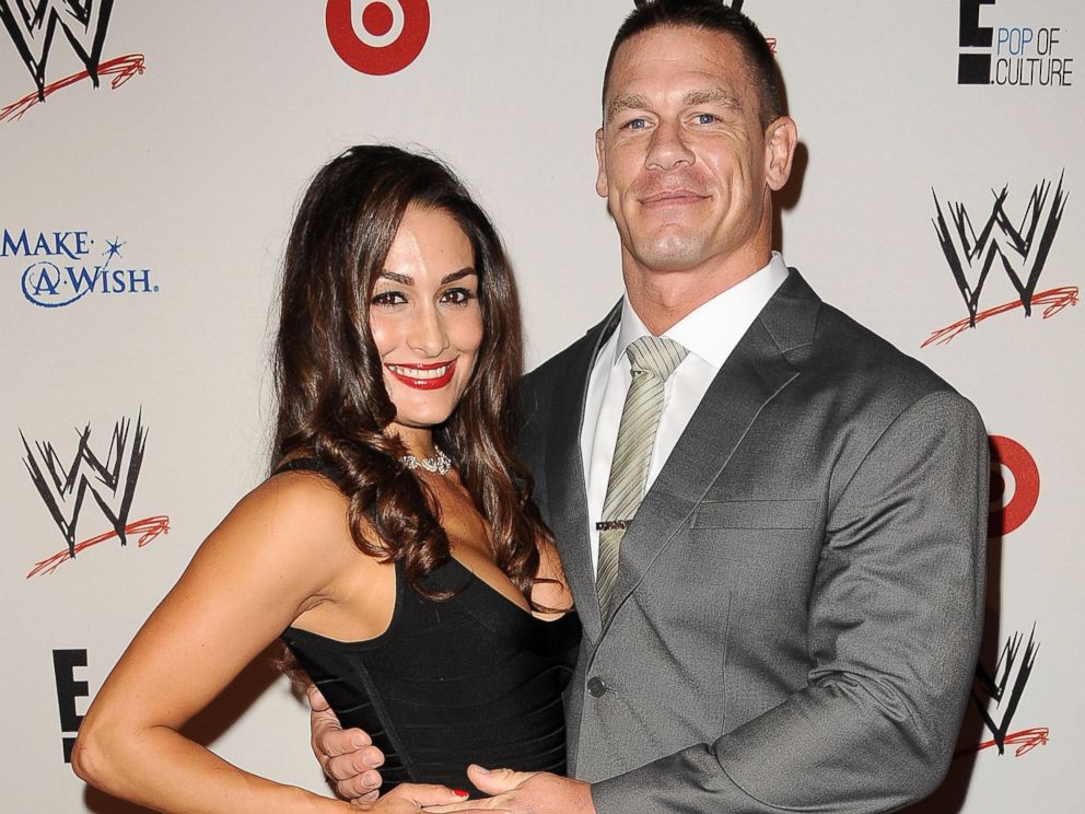 PHOTO: WWE Diva Nikki Bella and wrestler John Cena attend the WWE SummerSlam VIP party at Beverly Hills Hotel, Aug. 15, 2013, in Beverly Hills, Calif.