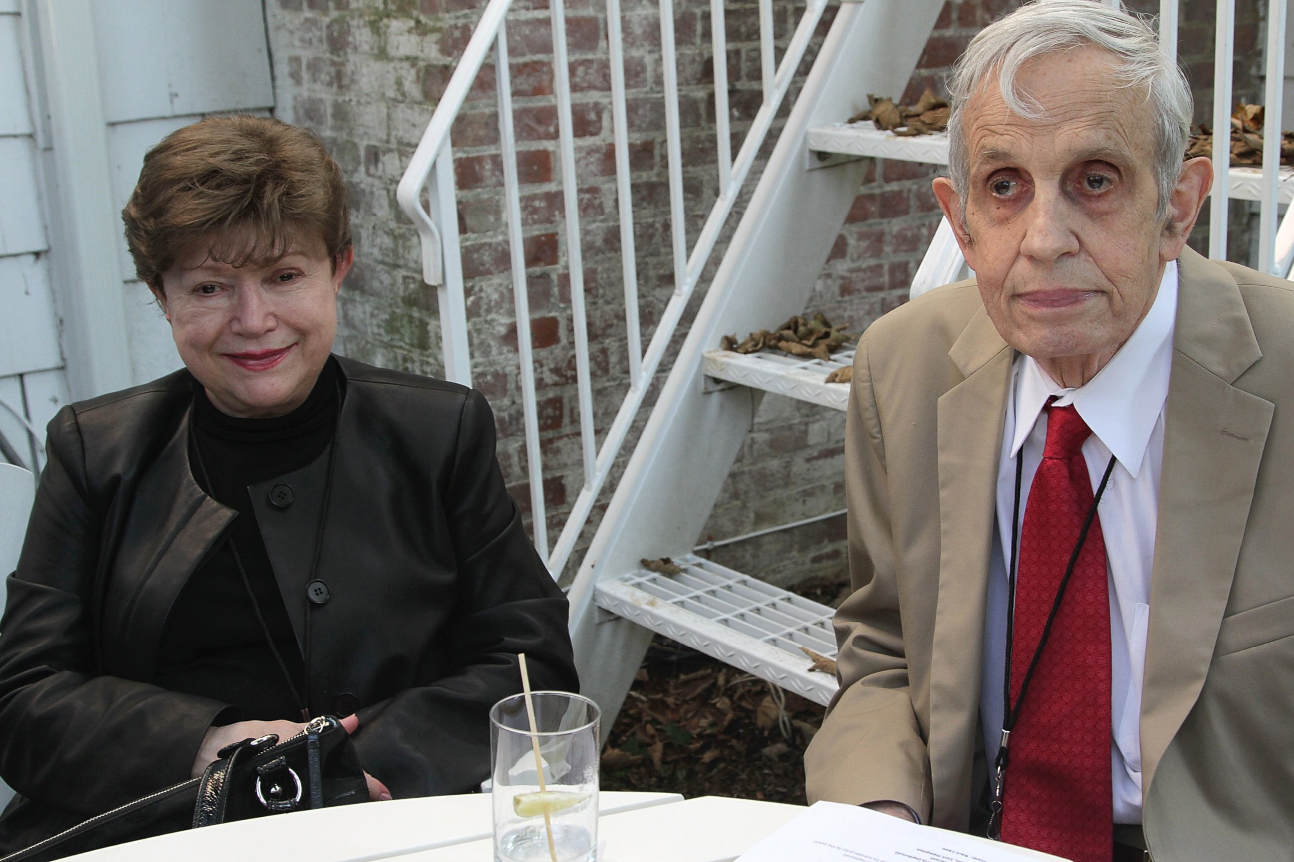 PHOTO: John Nash and wife Alicia Nash attend the Nobel Laureate Exhibition Reception during the 20th Hamptons International Film Festival at The Maidstone Hotel, Oct. 5, 2012 in East Hampton, N.Y.  