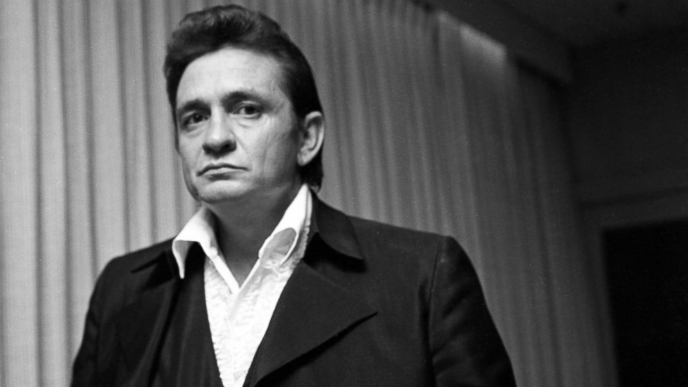 Johnny Cash is pictured in Los Angeles, 1970.