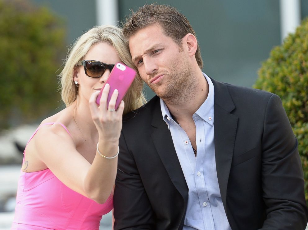 PHOTO: Nikki Ferrell and Juan Pablo Galavis attend the Moet & Chandon Tiny Tennis with Roger Federer at Club 50 at Viceroy Miami, March 19, 2014, in Miami.