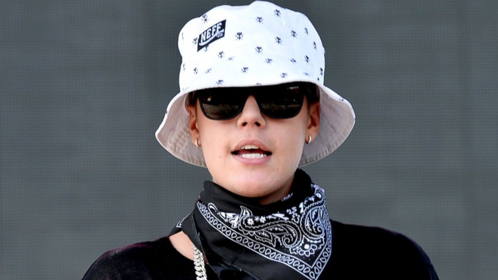 Singer Justin Bieber performs at Coachella Valley Music & Arts Festival at the Empire Polo Club, April 13, 2014, in Indio, Calif.  