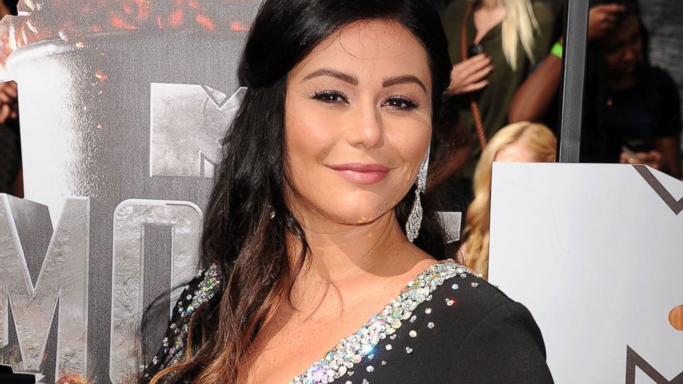Jenni &quot;JWoww&quot; Farley attends the 2014 MTV Movie Awards at Nokia Theatre L.A. Live in Los Angeles, April 13, 2014.