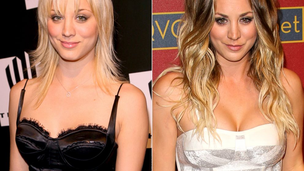 PHOTO: Kaley Cuoco in 2006, and in 2014.