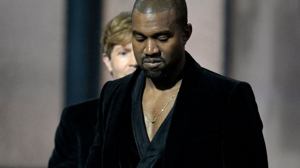 PHOTO: Winner for Album Of The Year Beck reacts as Kanye West leaves the stage at the 57th Annual Grammy Awards in Los Angeles, Feb. 8, 2015.