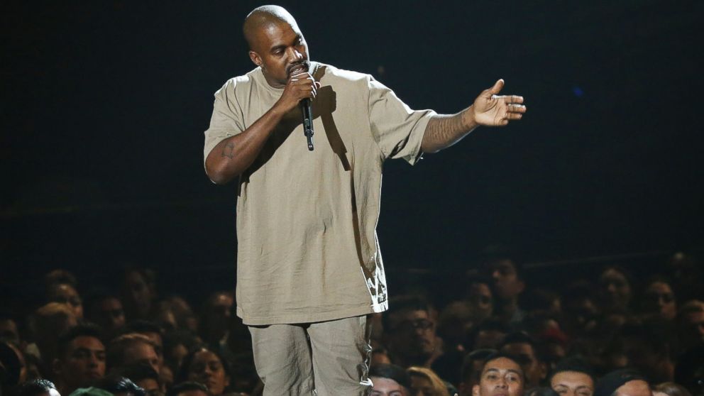 PHOTO: Kanye West speaks onstage during the 2015 MTV Video Music Awards held at Microsoft Theater,  Aug. 30, 2015, in Los Angeles.