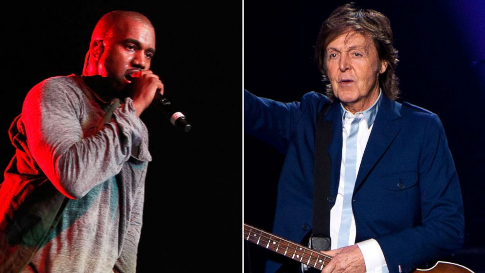 PHOTO: From left, Kanye West in New York, June 9, 2013 and Paul McCartney in Atlanta, Oct. 15, 2014.