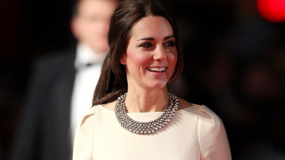 In this file photo, Catherine, Duchess of Cambridge, attends the Royal film performance of "Mandela: Long Walk To Freedom" at Odeon Leicester Square on Dec. 5, 2013 in London. 