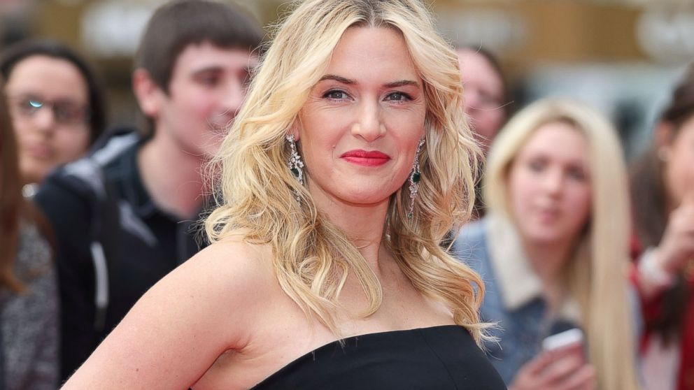 Kate Winslet attends the European premiere of "Divergent" at Odeon Leicester Square in London, March 30, 2014. 