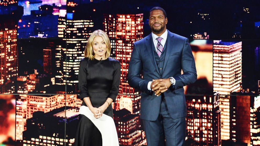 In this file photo, Kelly Ripa, left, and Michael Strahan, right, are pictured on Nov. 19, 2013 in New York City.