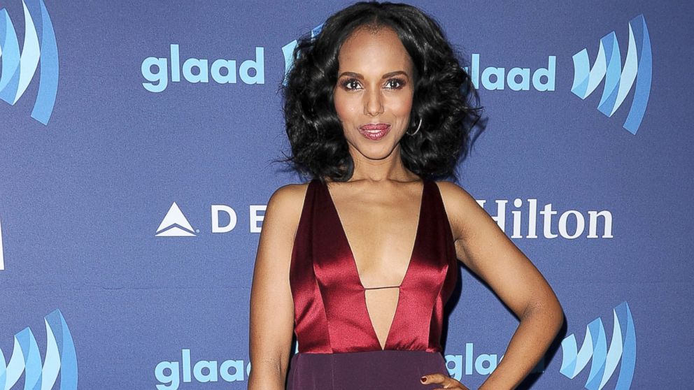 Kerry Washington attends the 26th annual GLAAD Media Awards at The Beverly Hilton Hotel, March 21, 2015, in Beverly Hills, Calif.