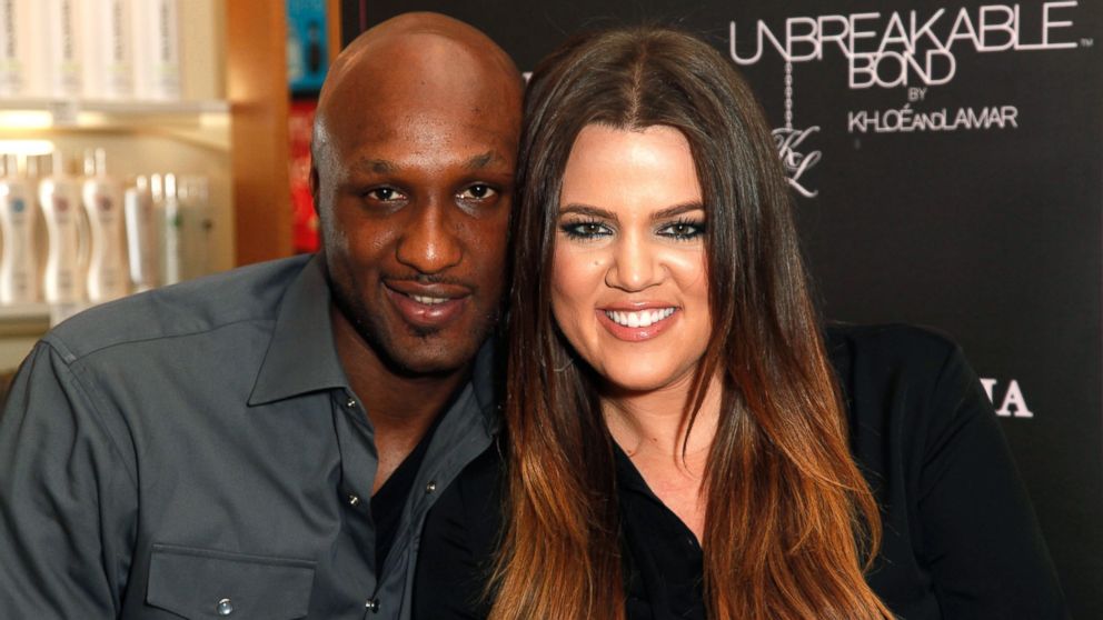 PHOTO: In this file photo, Lamar Odom and Khloe Kardashian make an appearance to promote their fragrance, 'Unbreakable Bond,' at Perfumania in Orange, Calif., June 7, 2012.