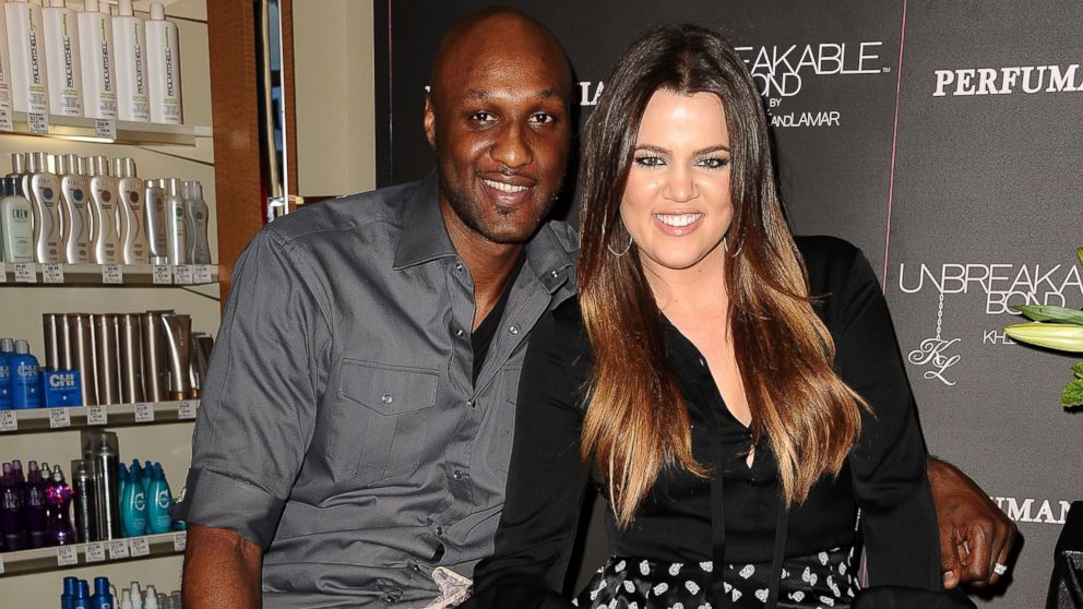 In this file photo, Lamar Odom, left, and Khloe Kardashian, right, are pictured in Orange, Calif. on Jun. 7, 2012.